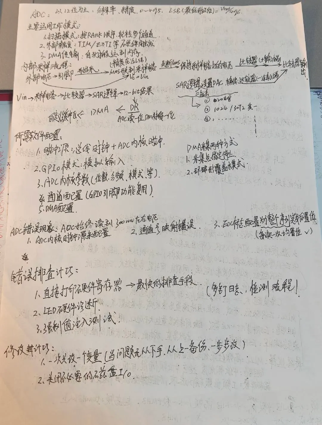 N-09 | ADC 模数转换器：SAR 架构、采样流程、DMA 传输与常见错误排查